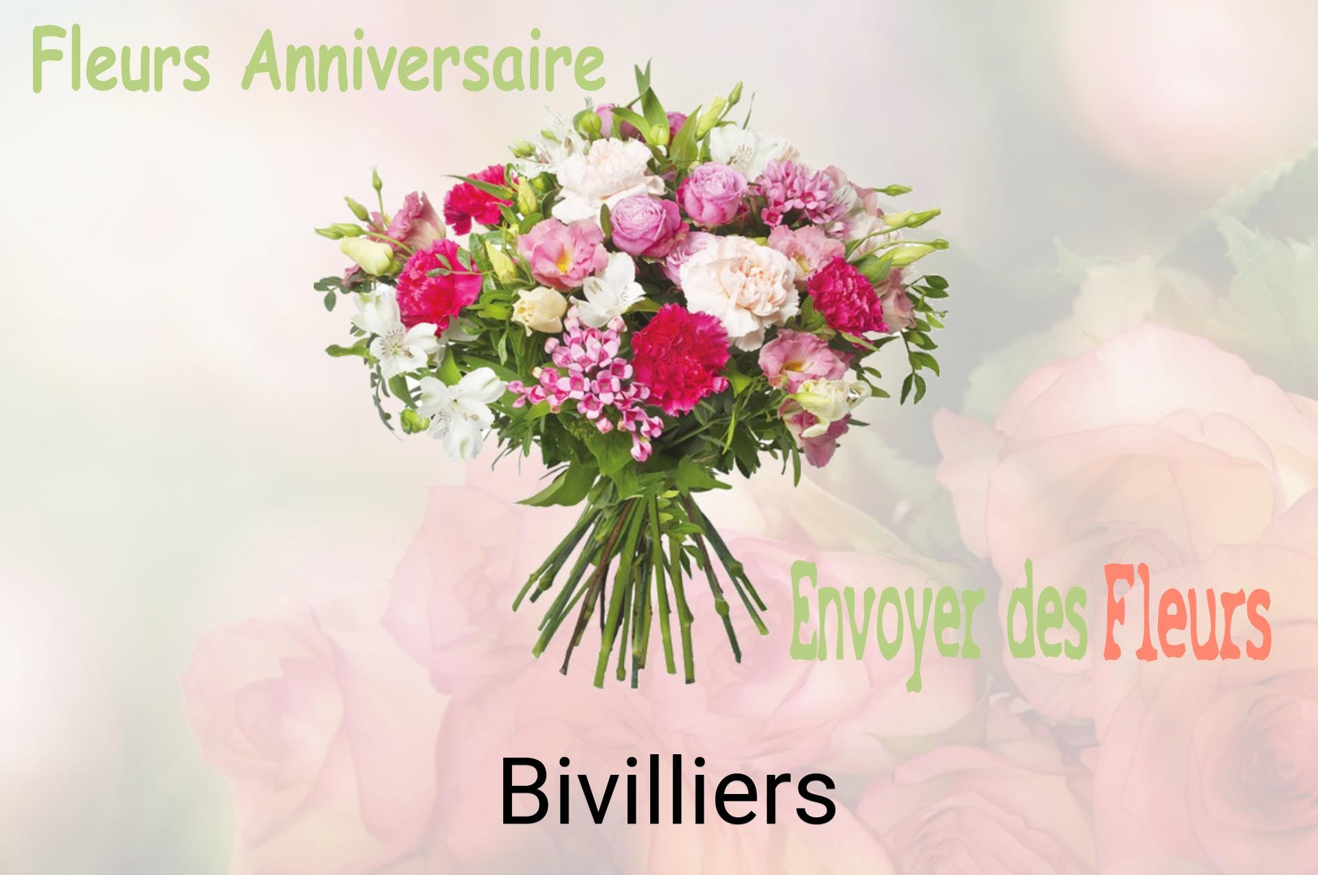 Bouquet de fleurs d’anniversaire livré à Bivilliers